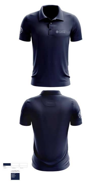 atlantic sapphire 22748895 Short Sleeve Performance Polo - 1