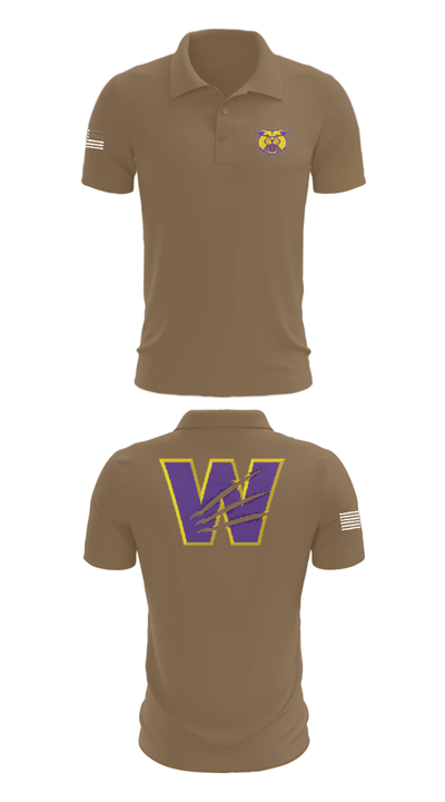 Wilder High School Cheer 27344083 Short Sleeve Performance Polo - 3
