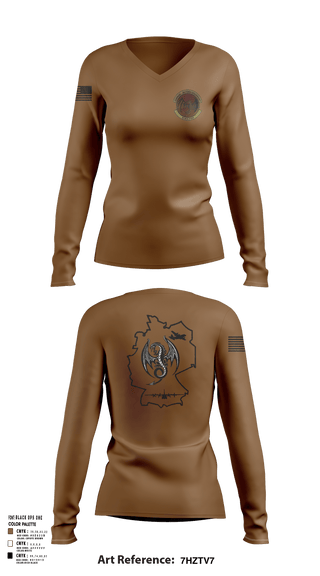 Womens Long Sleeve Vneck Shirt, 86 MXO, Air Force, Teamtime, Team time, sublimation, custom sports apparel, team uniforms, spirit wear, spiritwear, sports uniforms, custom shirts, team store, custom team store, fundraiser sports, apparel fundraiser