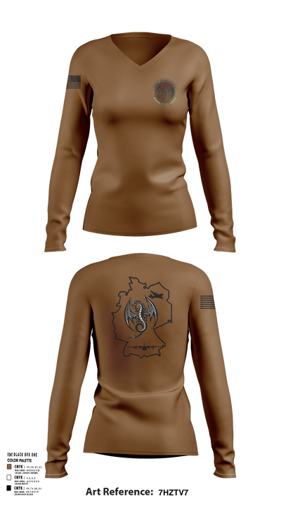 86 MXO 44204429 Women's Long Sleeve V-neck Shirt - 127