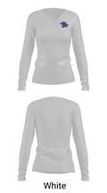 Mountain Valley Middle School Basketball 93258395 Women's Long Sleeve V-neck Shirt -1 16