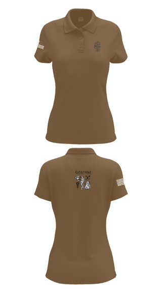 Women's Short Sleeve Performance Polo, Ceremonial Platoon, Marines, Teamtime, Team time, sublimation, custom sports apparel, team uniforms, spirit wear, spiritwear, sports uniforms, custom shirts, team store, custom team store, fundraiser sports, apparel fundraiser