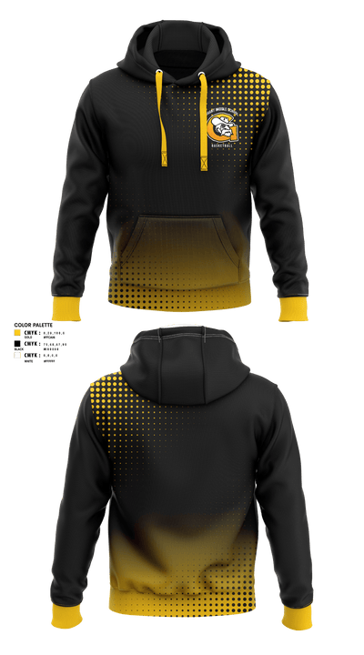 Grant Middle School Men's Basketball485709348 Hoodie - 1