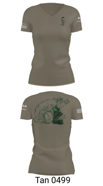 CSO 34568070 Women's Short Sleeve V-neck Shirt - 68