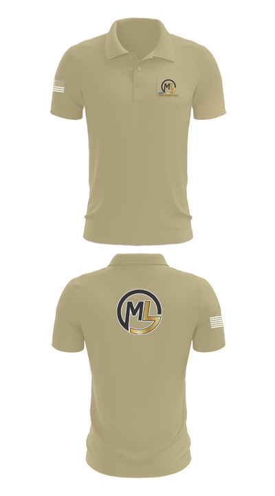 ML concrete Llc 36840033 Short Sleeve Performance Polo - 39