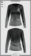 GHOST 22985727 Women's Long Sleeve V-neck Shirt - 1