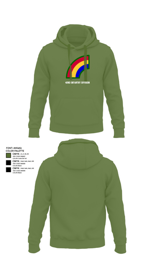 Hoodie, 42ND Infantry Division, Army, Teamtime, Team time, sublimation, custom sports apparel, team uniforms, spirit wear, spiritwear, sports uniforms, custom shirts, team store, custom team store, fundraiser sports, apparel fundraiser