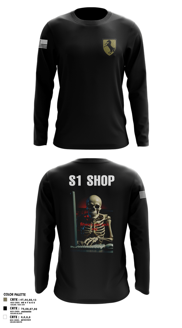 Long Sleeve Performance Shirt, 1/11 acr, Army, Teamtime, Team time, sublimation, custom sports apparel, team uniforms, spirit wear, spiritwear, sports uniforms, custom shirts, team store, custom team store, fundraiser sports, apparel fundraiser