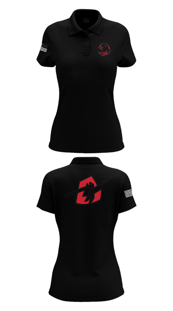 Womens Short Sleeve Performance Polo, Cobre High School Cheer, Cheer, Teamtime, Team time, sublimation, custom sports apparel, team uniforms, spirit wear, spiritwear, sports uniforms, custom shirts, team store, custom team store, fundraiser sports, apparel fundraiser
