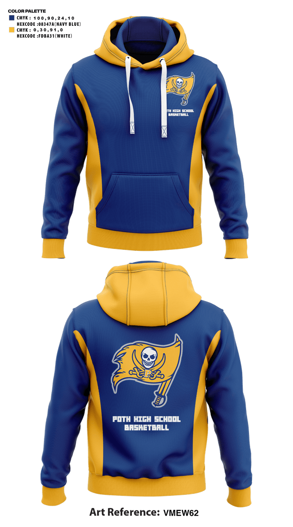 Hoodie, Poth High School Basketball, Men's Basketball, Teamtime, Team time, sublimation, custom sports apparel, team uniforms, spirit wear, spiritwear, sports uniforms, custom shirts, team store, custom team store, fundraiser sports, apparel fundraiser