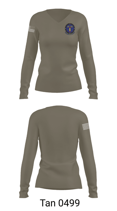 Vp 10 83649045 Women's Long Sleeve V-neck Shirt -1 73