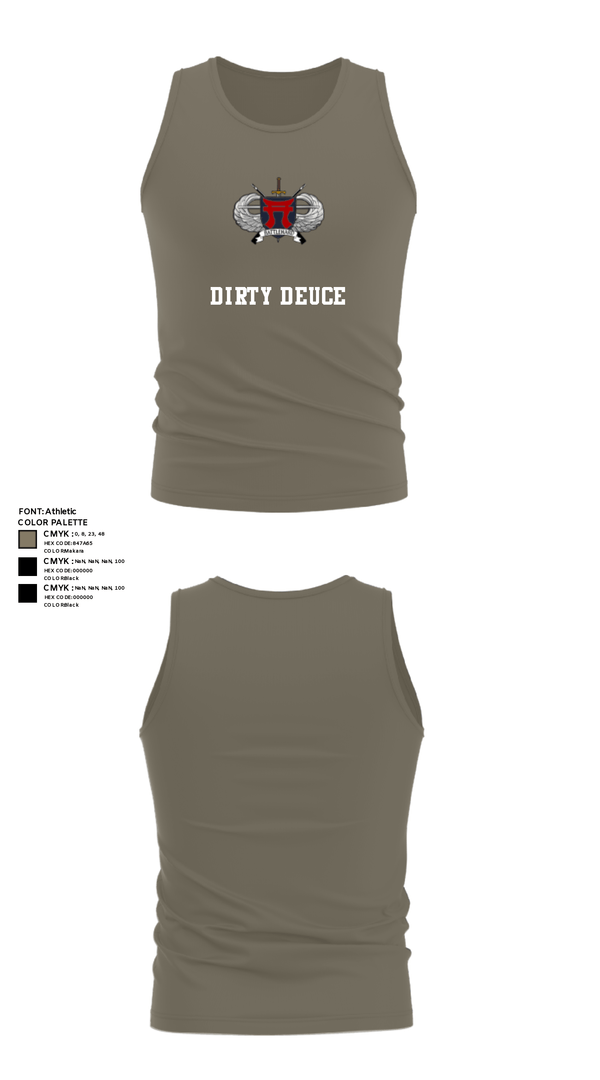 Tank Top, Dirty Deuce, , Teamtime, Team time, sublimation, custom sports apparel, team uniforms, spirit wear, spiritwear, sports uniforms, custom shirts, team store, custom team store, fundraiser sports, apparel fundraiser