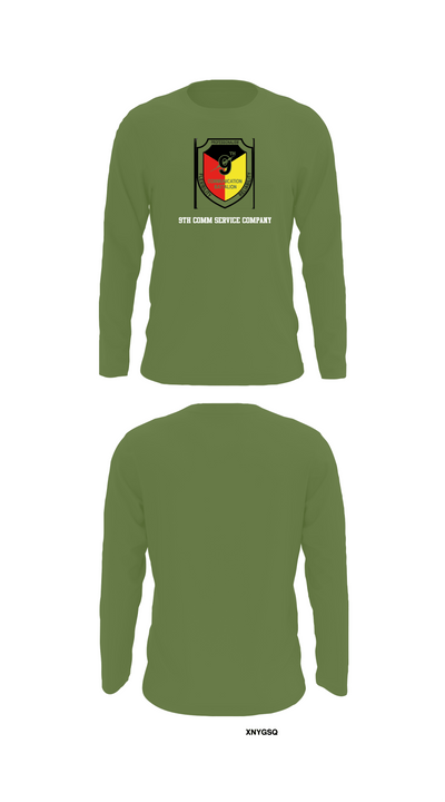 9th Comm Service company 88104614 Long Sleeve Performance Shirt - 52