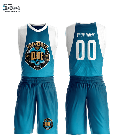 Basketball Uniform, KILLA BOYZ ELITEKILLA BOYZ ELITE, Men's Basketball, Teamtime, Team time, sublimation, custom sports apparel, team uniforms, spirit wear, spiritwear, sports uniforms, custom shirts, team store, custom team store, fundraiser sports, apparel fundraiser