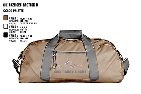 Duffle Bag, Gray Dragon Airsoft, , Teamtime, Team time, sublimation, custom sports apparel, team uniforms, spirit wear, spiritwear, sports uniforms, custom shirts, team store, custom team store, fundraiser sports, apparel fundraiser