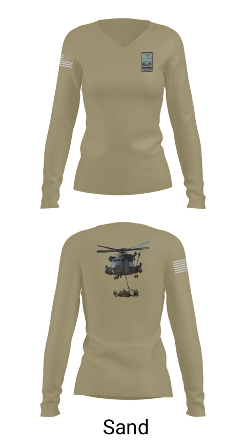 Womens Long Sleeve Vneck Shirt, Landing Support, Marines, Teamtime, Team time, sublimation, custom sports apparel, team uniforms, spirit wear, spiritwear, sports uniforms, custom shirts, team store, custom team store, fundraiser sports, apparel fundraiser