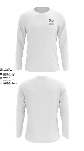 Long Sleeve Performance Shirt, Coahulla Creek, Swimming, Teamtime, Team time, sublimation, custom sports apparel, team uniforms, spirit wear, spiritwear, sports uniforms, custom shirts, team store, custom team store, fundraiser sports, apparel fundraiser