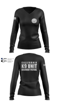 VALLEY K9 75951631 Women's Long Sleeve V-neck Shirt - 2 (1)