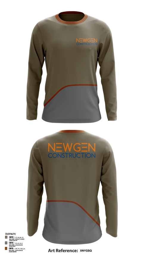 Long Sleeve Performance Shirt, Newgen Constrction, , Teamtime, Team time, sublimation, custom sports apparel, team uniforms, spirit wear, spiritwear, sports uniforms, custom shirts, team store, custom team store, fundraiser sports, apparel fundraiser