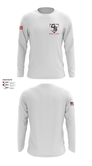 Long Sleeve Performance Shirt, Grand Slam Alabama, Baseball, Teamtime, Team time, sublimation, custom sports apparel, team uniforms, spirit wear, spiritwear, sports uniforms, custom shirts, team store, custom team store, fundraiser sports, apparel fundraiser