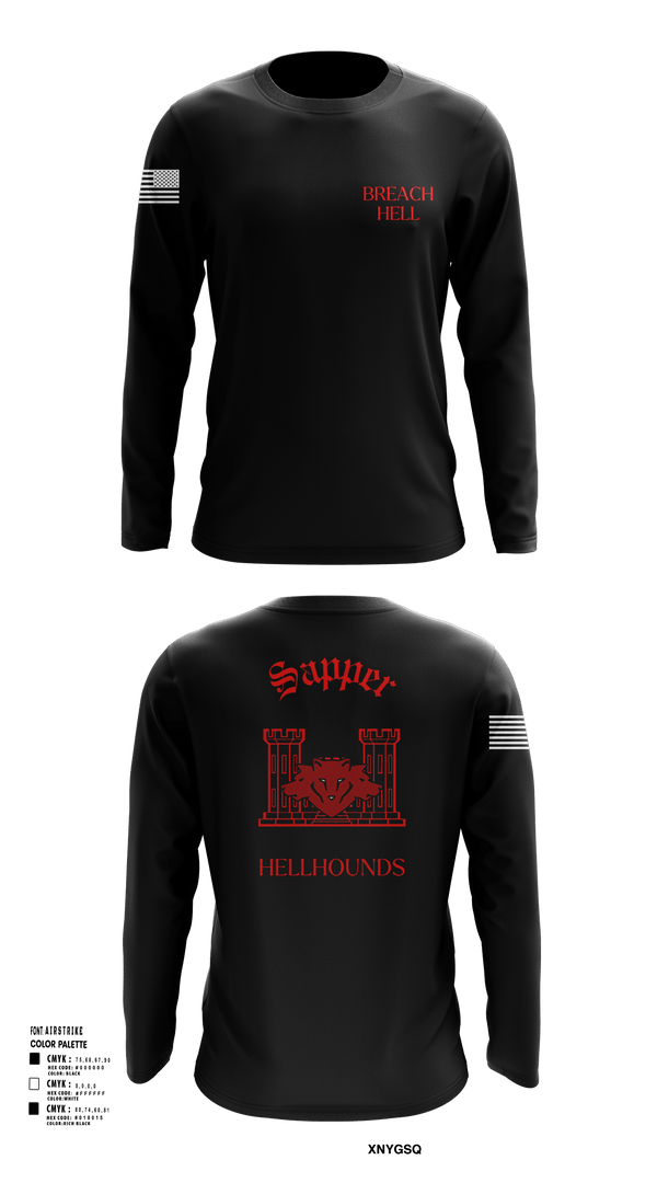 Long Sleeve Performance Shirt, 811th EN CO, , Teamtime, Team time, sublimation, custom sports apparel, team uniforms, spirit wear, spiritwear, sports uniforms, custom shirts, team store, custom team store, fundraiser sports, apparel fundraiser