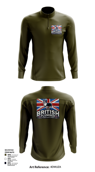 The British Plumber 23773997 Quarter Zip Jacket - 121