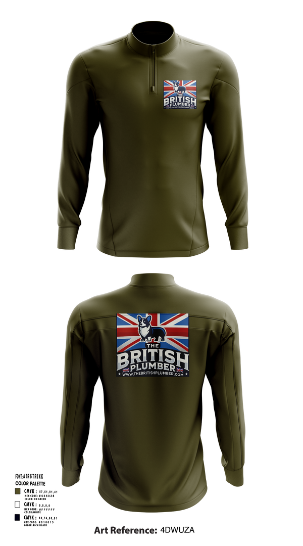 Quarter Zip Jacket, The British Plumber, , Teamtime, Team time, sublimation, custom sports apparel, team uniforms, spirit wear, spiritwear, sports uniforms, custom shirts, team store, custom team store, fundraiser sports, apparel fundraiser