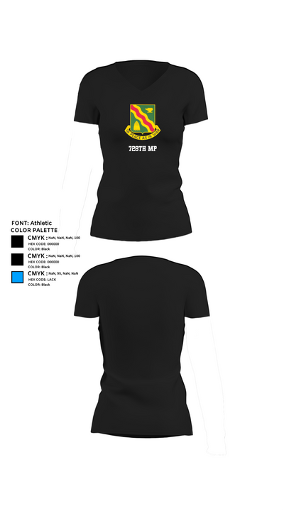 728th MP 18984654 Women's Short Sleeve V-neck Shirt - 24