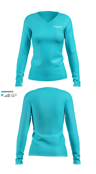 Womens Long Sleeve Vneck Shirt, Multimediaprinting, , Teamtime, Team time, sublimation, custom sports apparel, team uniforms, spirit wear, spiritwear, sports uniforms, custom shirts, team store, custom team store, fundraiser sports, apparel fundraiser