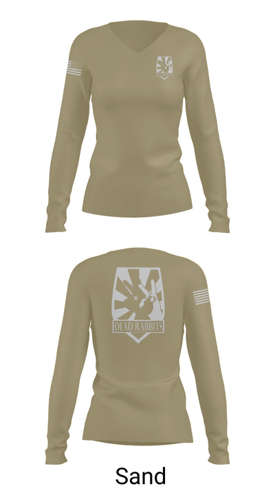 Dead Rabbits 44985647 Women's Long Sleeve V-neck Shirt - 97