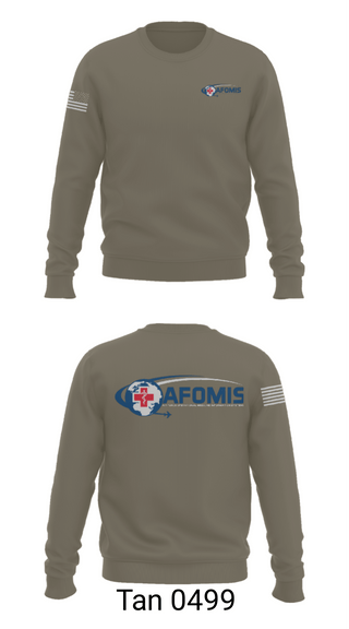 Crew Neck Sweatshirt, AFOMIS, Air Force, Teamtime, Team time, sublimation, custom sports apparel, team uniforms, spirit wear, spiritwear, sports uniforms, custom shirts, team store, custom team store, fundraiser sports, apparel fundraiser