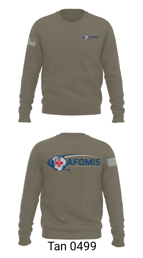 Crew Neck Sweatshirt, AFOMIS, Air Force, Teamtime, Team time, sublimation, custom sports apparel, team uniforms, spirit wear, spiritwear, sports uniforms, custom shirts, team store, custom team store, fundraiser sports, apparel fundraiser