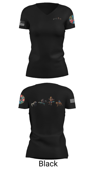 Womens Short Sleeve Vneck Shirt, One GYm, Marines, Teamtime, Team time, sublimation, custom sports apparel, team uniforms, spirit wear, spiritwear, sports uniforms, custom shirts, team store, custom team store, fundraiser sports, apparel fundraiser