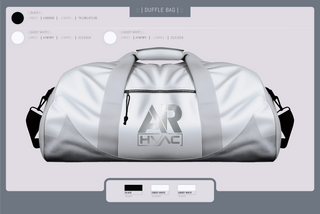 Duffle Bag, AIR HVAC, , Teamtime, Team time, sublimation, custom sports apparel, team uniforms, spirit wear, spiritwear, sports uniforms, custom shirts, team store, custom team store, fundraiser sports, apparel fundraiser