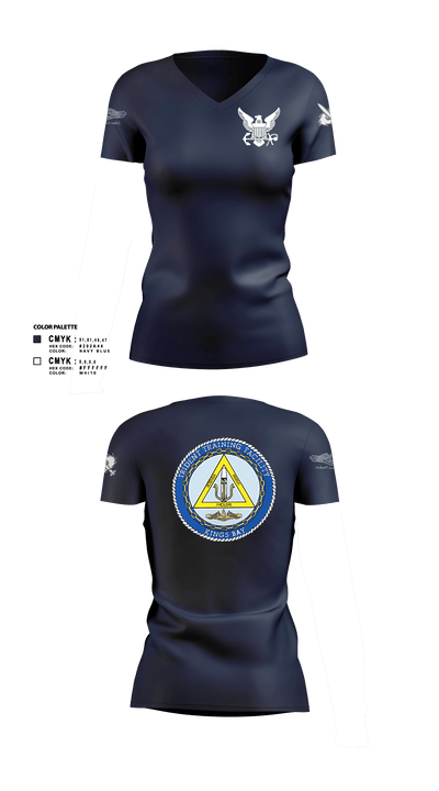 TRIDENT TRAINING FACILITY 43639143 Women's Short Sleeve V-neck Shirt - 1