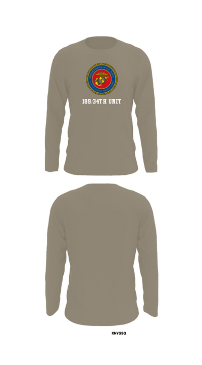 189/34th unit 69510523 Long Sleeve Performance Shirt - 72