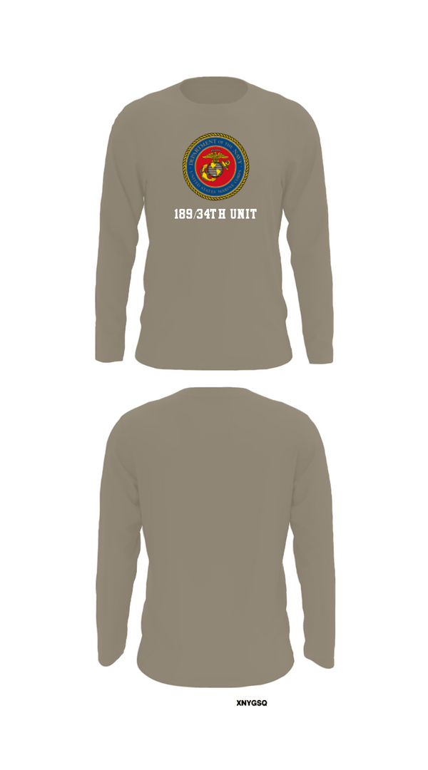 Long Sleeve Performance Shirt, 189/34th unit, Marines, Teamtime, Team time, sublimation, custom sports apparel, team uniforms, spirit wear, spiritwear, sports uniforms, custom shirts, team store, custom team store, fundraiser sports, apparel fundraiser