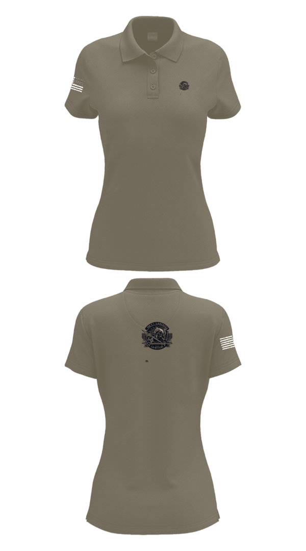 Womens Short Sleeve Performance Polo, VAQ-131, Navy, Teamtime, Team time, sublimation, custom sports apparel, team uniforms, spirit wear, spiritwear, sports uniforms, custom shirts, team store, custom team store, fundraiser sports, apparel fundraiser