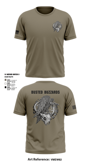 Short Sleeve Performance Shirt, CREW 3 BUSTED BUZZARDS, Army, Teamtime, Team time, sublimation, custom sports apparel, team uniforms, spirit wear, spiritwear, sports uniforms, custom shirts, team store, custom team store, fundraiser sports, apparel fundraiser