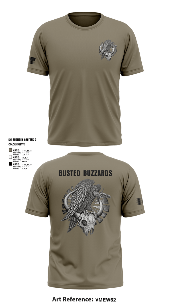 Short Sleeve Performance Shirt, CREW 3 BUSTED BUZZARDS, Army, Teamtime, Team time, sublimation, custom sports apparel, team uniforms, spirit wear, spiritwear, sports uniforms, custom shirts, team store, custom team store, fundraiser sports, apparel fundraiser