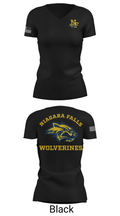 Niagara Falls High School Cheer 93766277 Women's Short Sleeve V-neck Shirt - 38
