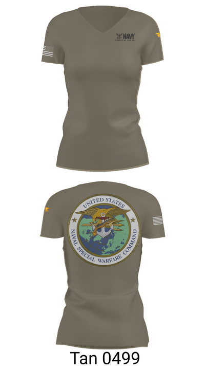 SEAL Team 4781251 Women's Short Sleeve V-neck Shirt - 65