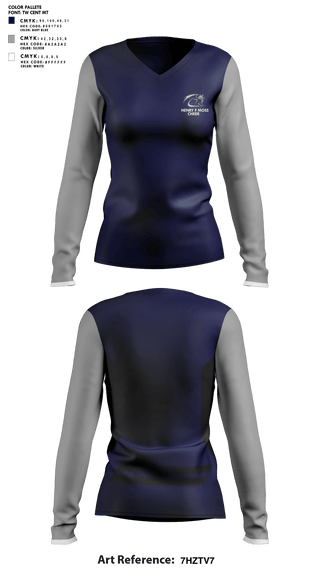 Womens Long Sleeve Vneck Shirt, Henry F Moss Middle School Cheer, Cheer, Teamtime, Team time, sublimation, custom sports apparel, team uniforms, spirit wear, spiritwear, sports uniforms, custom shirts, team store, custom team store, fundraiser sports, apparel fundraiser