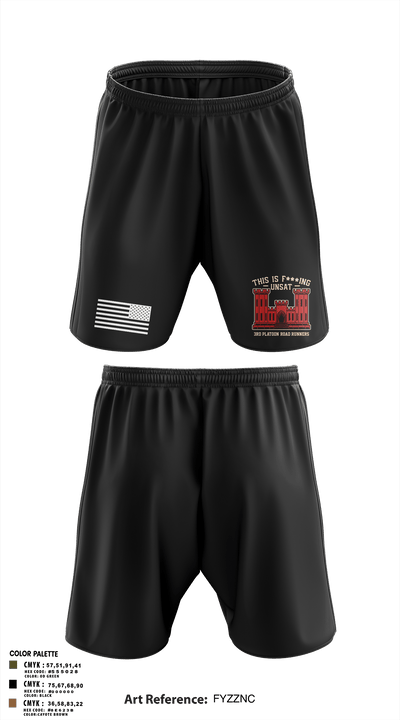 305th En Co 82429511 Athletic Shorts With Pockets - 4