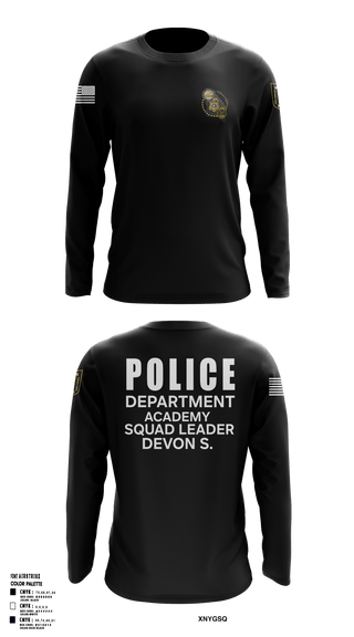 Long Sleeve Performance Shirt, Police Department Academy, , Teamtime, Team time, sublimation, custom sports apparel, team uniforms, spirit wear, spiritwear, sports uniforms, custom shirts, team store, custom team store, fundraiser sports, apparel fundraiser