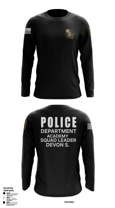 Police Department Academy 26016333 Long Sleeve Performance Shirt 1