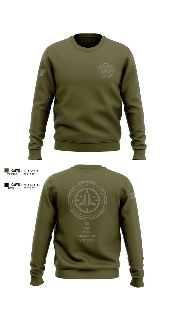 Crew Neck Sweatshirt, Vigilante Tactical Solutions, , Teamtime, Team time, sublimation, custom sports apparel, team uniforms, spirit wear, spiritwear, sports uniforms, custom shirts, team store, custom team store, fundraiser sports, apparel fundraiser