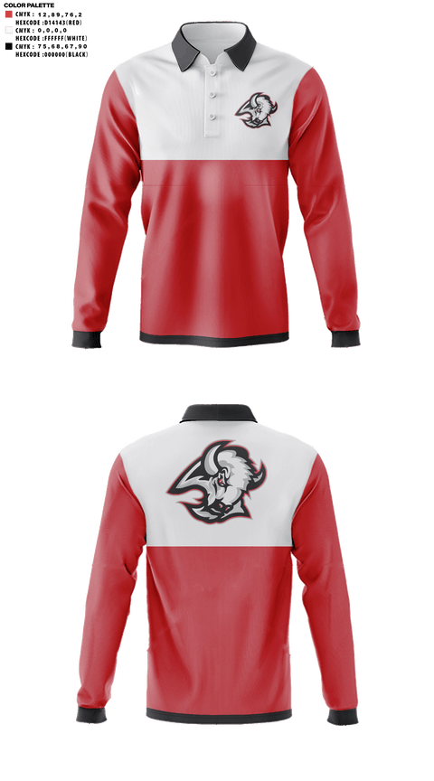 Long Sleeve Performance Polo, Buffalo High School Golf, Golf, Teamtime, Team time, sublimation, custom sports apparel, team uniforms, spirit wear, spiritwear, sports uniforms, custom shirts, team store, custom team store, fundraiser sports, apparel fundraiser