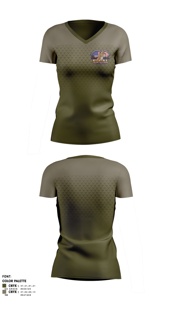 Womens Short Sleeve Vneck Shirt, SoCal corso kennels, , Teamtime, Team time, sublimation, custom sports apparel, team uniforms, spirit wear, spiritwear, sports uniforms, custom shirts, team store, custom team store, fundraiser sports, apparel fundraiser