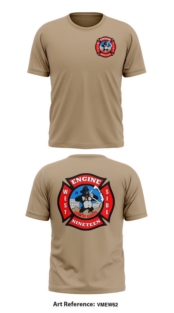 Short Sleeve Performance Shirt, Station 19, Fire Department, Teamtime, Team time, sublimation, custom sports apparel, team uniforms, spirit wear, spiritwear, sports uniforms, custom shirts, team store, custom team store, fundraiser sports, apparel fundraiser
